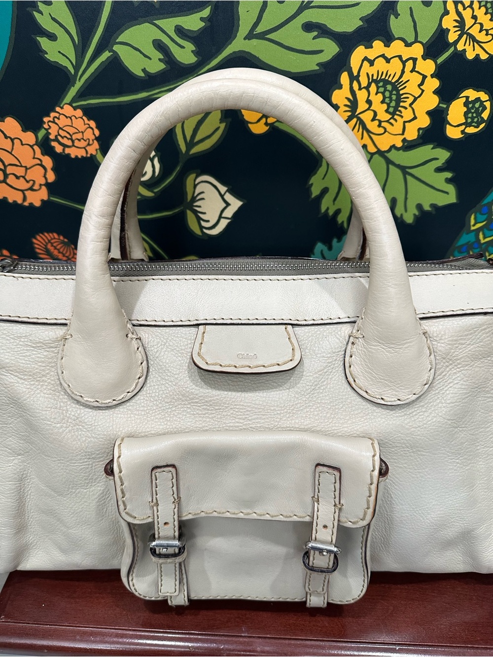 Chloé Edith Leather Satchel Cream | Phoebe Philo Era - Picture 6 of 15